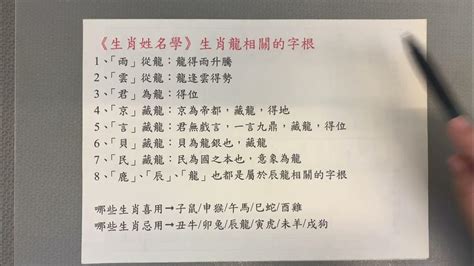 生肖屬龍姓名學|生肖屬龍的個性、守護神、生肖姓名學取用法則與忌用字庫－芷蘭。